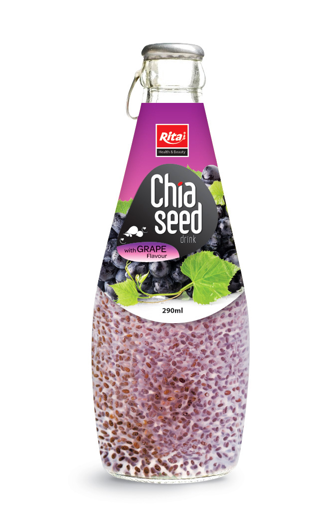 290ml شيا المشروبات بذور العنب مع نكهة